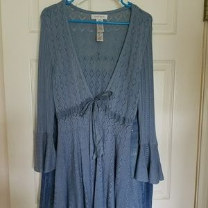 Long Jean Knit Sweater